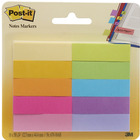 Zakadki indeksujce post-it 670-10ab mix 10 kolorw 12, 7*44, 4mm papierowe