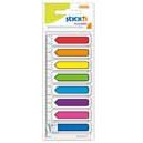 Zak�adki indeksuj�ce stickn 45x12 mix 8 kol. strza�ki + linijka 12cm 21466