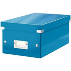 PudŁo na pŁyty cd/dvd click & store leitz, 60 pŁyt w wĄskim etui, niebieski, szer.206 x wys.147 x dŁ.352 mm l6042-00-36