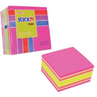 Notesy samoprzylepne kostka stickn, mix rÓŻowe / ŻÓŁte 76 x 76 mm, 400 kart. 21536
