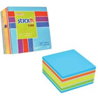 Notesy samoprzylepne kostka stickn, mix niebieskie / zielone 76 x 76 mm, 400 kart. 21538