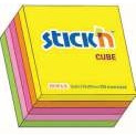 Notesy samop. kostka stickn, mix 5 kol. neon. 51 x 51 mm, 250 kart. 21203