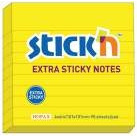 Notesy samoprzylepne extra sticky, �ӣty neonowy linie - 101 x 101 mm, 90 kart. 21504