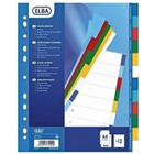 Przek�adki plastikowe z kolorowymi indeksami elba, a4 maxi - 12 kart 100205086