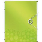 Teczka z przegr�dkami pp leitz wow, zielony metalik l4589-00-64