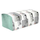 RĘczniki skŁadane zz makulaturowe, 1-warstwowy / szer.230 mm / dŁ. 230 mm / gram. 36g/m2, il.list.200 / opak.20 bind 4000 listkÓw / zielony 22047251-02