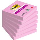 Karteczki samoprzylepne post-it super sticky rÓŻowe 76*76 mm 90kart 654-6ss-po