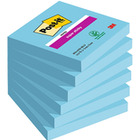 Karteczki  samoprzylepne post-it super sticky niebieskie 76*76 mm 90kart 654-6ss-eb