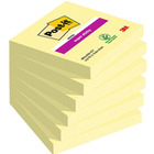 Karteczki samoprzylepne post-it super sticky ŻÓŁte 76*76 mm 90kart 654-6sscy-eu