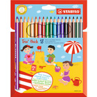 Kredki drewniane stabilo trio grube 18 kolor�w 203/18-01