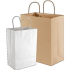 Torby papierowe ekologiczne ecobag, biaŁa / 100g, 240 x 100 x 320 mm e1001100