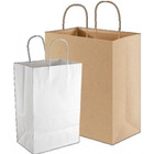 Torby papierowe ekologiczne ecobag, biaa / 100g, 305 x 170 x 340 mm e3001100