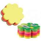 Notes samoprzylepny stickn kwiatek, mix 5 kolor�w neonowych, 67 x 67 mm 250k