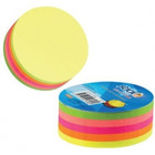 Notes samoprzylepny stickn ko�o, mix 5 kolor�w neonowych, 67 x 67 mm 250k 21830