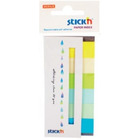 Zak�adki papierowe stickn neonowe eco, 6 bloczk�w 45 x 15 mm