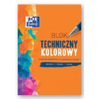 Blok techniczny oxford, a4 / kolorowy, 10 kartek 400093230