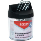 Pojemnik magnetyczny na spinacze  walec + spinacze 26mm (100) office products 18184421-99