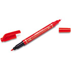 Marker permanentny pentel n75w dwustronny czerwony