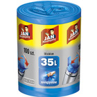 Worki na Śmieci 35l jn (100) hd easy pack niebieskie
