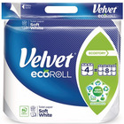 Papier toaletowy velvet delikatnie bia�y 300 listk�w (4 rolki) eco roll
