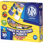 Farby plakatowe 6 kolor�w w tubach 30ml astra 83119900
