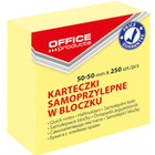 Notes samoprzylepny mini kostka office products 50*50 jasnoŻÓŁty pastel 14048211-06