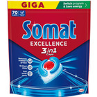KAPSUŁKI DO ZMYWARKI SOMAT EXCELLENCE 3W1 LEMON (70)