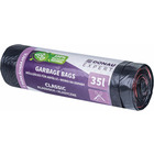 Worki na odpady z ta�m� donau expert 35l (15 sztuk) czarne ldpe 22383318-05