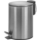 Kosz ze stopkĄ donau home modern wolnoopadajĄcy 3l srebrny mat 45910331-19