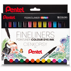 CIENKOPIS PENTEL POINTLINER S40 0,4MM 12 KOLORÓW ST12PL
