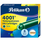 Naboje atramentowe pelikan krÓtkie (6) zielone tp/6 30008