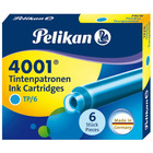 Naboje atramentowe pelikan krÓtkie (6) turkusowe tp/6 301705