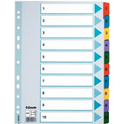 PrzekŁadki esselte mylar a4 kartonowe 1-10 100161