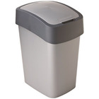 Kosz na Śmieci curver flip bin 25l srebrny/szary