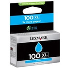 WkŁad atram. lexmark no 100xl cyan | 600str | seria s/ seria pro