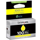 WkŁad atram. lexmark no 100xl yellow | 600str | seria s/ seria pro