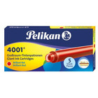 Naboje atramentowe pelikan d�ugie (5) czerwone gtp/5 310623